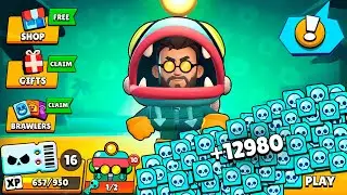 😈Complete 12,980 CREDITS with GLOWBERT🔦✅ - Brawl Stars FREE GIFTS