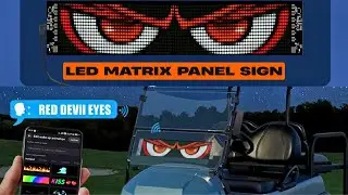 LED Matrix Panel Sign |AI APP Programmable Rolling Advertisement Light for Cars, Shops & Restaurants