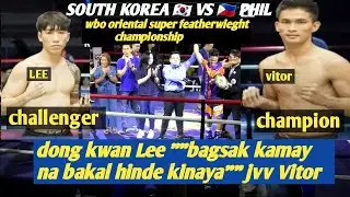 Philippines vs Korea WBO oriental super featherweight championship