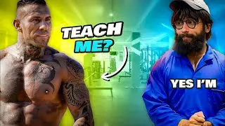 Ego destroy with 32 KG mop Anatoly gym prank! pretending cleaner