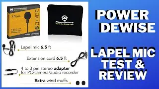 Power DeWise Lapel Mic Test & Review | 3.5 Mic for iPhone Android YouTube Review