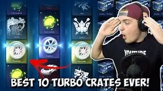 MY BEST TURBO CRATE OPENING BY FAR! | Rocket League CONSOLE CRATE WARS w/Fruity | Twitter Forfeit!
