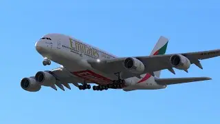 Emirates Airbus A380 landing | Dubai international airport | RFS Real Flight simulator