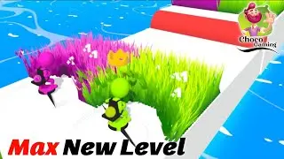 Grass Race 🌈🌿 New Level-09-10  Gameplay Android İOS | Choco Gaming #shorts