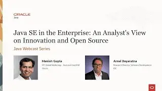 Webcast: An Analyst's view on Java SE
