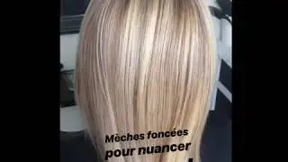 ~ Mèches foncées pour nuancer un blond ~