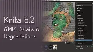 Krita 5.2 Tutorial: G'MIC Filter - Degradations and Details