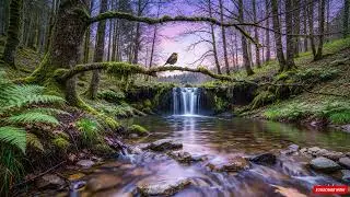 Relaxing with Gentle Stream & Relaxing Nature Sounds for Sleep & Focus Birds singing