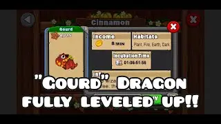 Gourd Dragon Dragonvale leveled up to Max level!