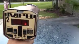 Vintage K-15 radar gun working.