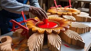 Amazing Flower Table with Elegant Curved Legs &ndash; Handcrafted Masterpiece by Experienced Craftsmen