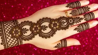 Latest Simple 2025 Arabic Mehndi Design | easy backhand mehndi design | henna design /mehndi design 