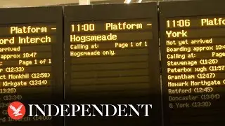 Moment Hogwarts Express departs from Platform 9&frac34; on first day of term