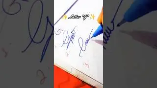 How to sign the letter G ⁉️❤️#signaturestyle #shorts