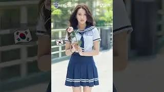🇰🇷South Korea school uniform girls 💜💜#short