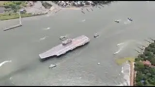 BREAKING: India's first indigenous aircraft carrier Vikrant (IAC-1) sails out on maiden sea trials.