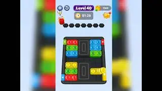 Hexa block jam level 40 Walkthrough Solution Gameplay 