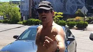 🚨MAYHEM and MAIL✊️ ASSAULTED by SHIRTLESS GOOF at the POST OFFICE!🚨 #1a #firstamendment #karen 