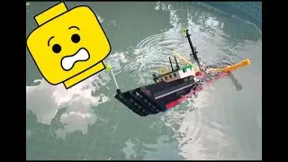 LEGO fishing boat sinks