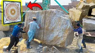 Marble Flooring Production Process! How Marbles Are Made | Process of Making  Marble From Big Stones