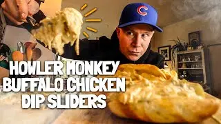 I made the most popular buffalo chicken dip on the internet with Howler Monkey Hot Sauce. 🐒🔥🌶️