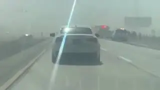 Mojave, CA: High Winds Topple Big Rigs; Northbound 14 Freeway Closes