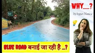 नीली सड़क क्यों बनाई जा रही हैं...? 😱 #facts #factsinhindi #blueroad #public #viral #a2motivation