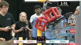 2015 VRC Math Q173 - 2118A 2587K vs 8746 7884B - 39 to 62 - VEX Worlds 2015 - Math Division