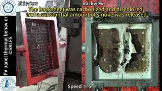 Bench-scale fire tests of photovoltaic panels