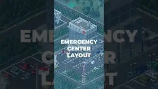 Emergency center layout | Theotown tutorial #theotown #theotownindonesia #buildtutorial #shortvideo