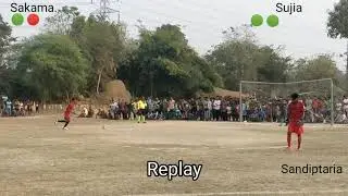 Sujia vs Sakama || Balangir Football || Sujia win || Orgnize by Amamunda || Sandiptaria