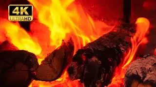 🔥 The Best Burning Fireplace Ambience with Relaxing Crackles and Glowing Logs for Christmas