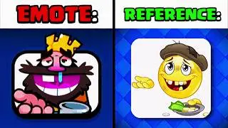 Emotes & REFERENCES in Clash Royale (Part - 6) 😭