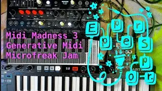 Midi Madness 3 Generative Midi - Microfreak PO-32 Tonic Keystep Synth Jam - EpperSpor