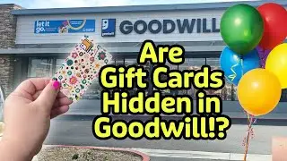 Thrifting at Goodwill on National Thrifting Day | Hidden Gift Card Hunt!