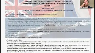L&rsquo;Europe dans l&rsquo;Indo-Pacifique : quel partenariat envisager avec les pays de la r&eacute;gion ?