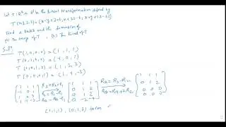 Algebra || Example 2 of Kernel and Image of T || Mathematics || M.Sc || B.Sc.|| University