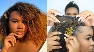 HOW TO QUICKLY STYLE OUTRE’S OMBRÉ KINKY CURLY 4A CLIP INS| BIG BEAUTIFUL HAIR COLLECTION| SIDE PART