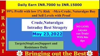 MCX -NATURALGAS & CRUDEOIL Daily Earn 5000 |Best strategy without loss |Buy &sell levels target ,S.L