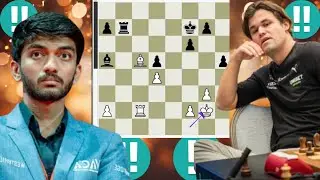Magnus Carlsen vs Gukesh Dommaraju emotional chess game