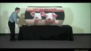 Fabric Table Top trade Show Displays by www.youhuge.com