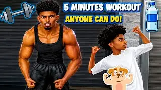 A Dad & Son 5-Minute Workout Anyone Can Do 💪🏾