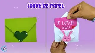 Sobres para Cartas de Papel Origami paso a paso/ como hacer un Sobre de Papel Origami