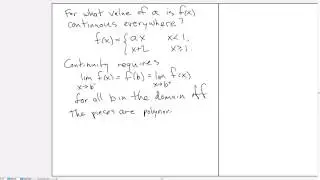 How to write up your answer to a continuity problem