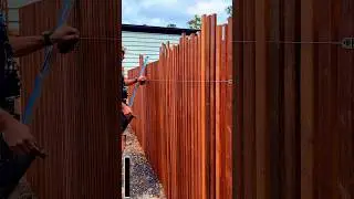 Elegant & Sturdy Vertical Wooden Fence! Clear Installation Process!
