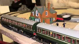 Bachmann 117 3 car DMUs get a rare run together.