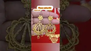 new model long earrings designs in gold #gold #jewellery #trending #shorts #earrings #youtube #yt