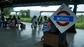 Navi Mumbai Khandeshwar Local Railway Station,Mumbai,Maharashtra,India.खांदेश्वर लोकल रेलवे स्टेशन