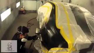 How To Blend Waterborne Paint and Spray Clear Coat