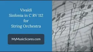 Vivaldi Sinfonia in C RV 112 for Strings Orchestra